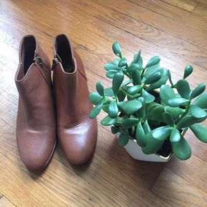 San Edelman ‘Petty’ Booties in Saddled Leather